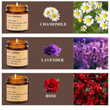 Vela GTTFAE para dormitorio con lavanda que favorece la relajación