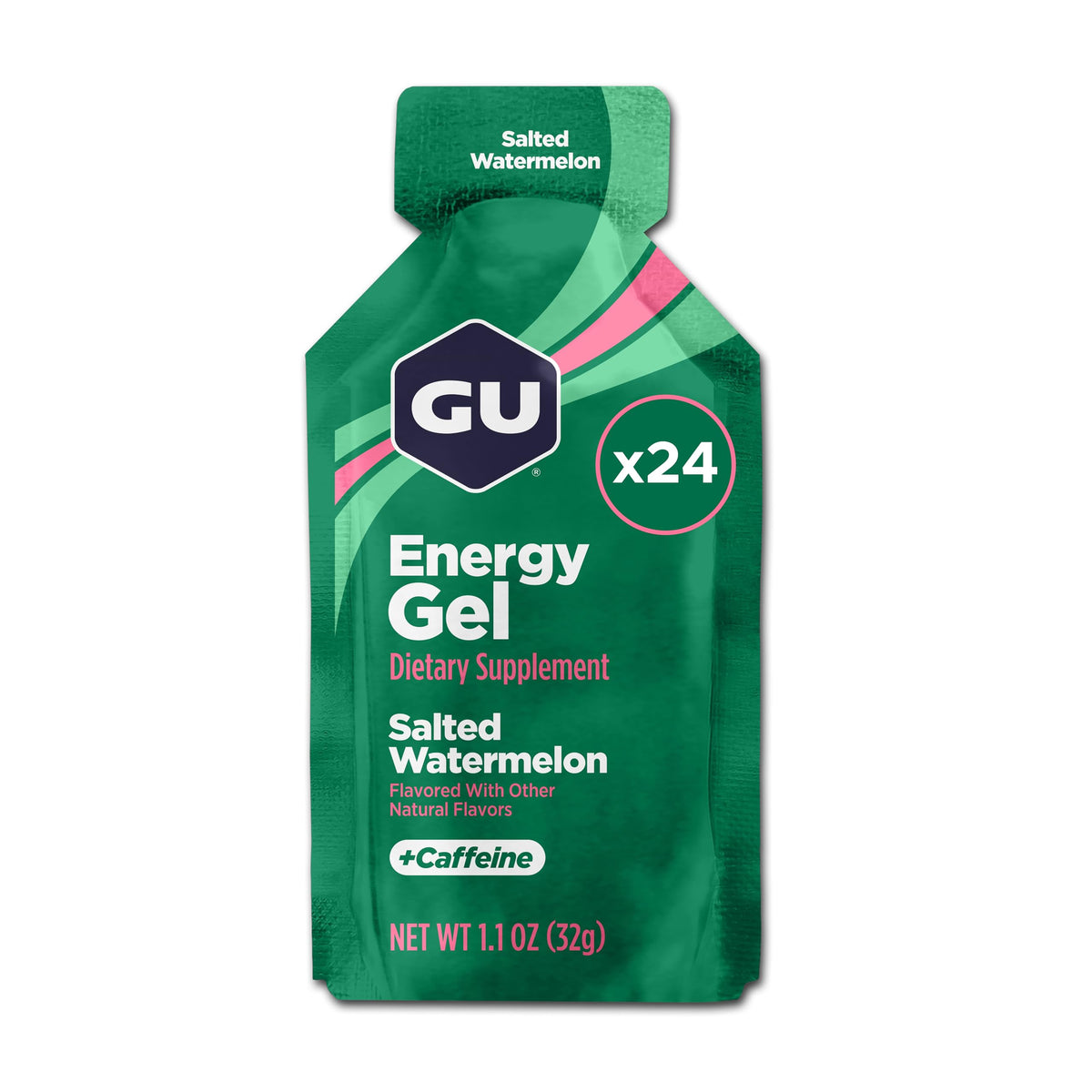 Gel GU sabor sandía salada en envase portátil para entrenamientos