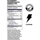 GU Roctane Gel, sabor arándano granada, práctico para entrenamientos prolongados y competiciones.