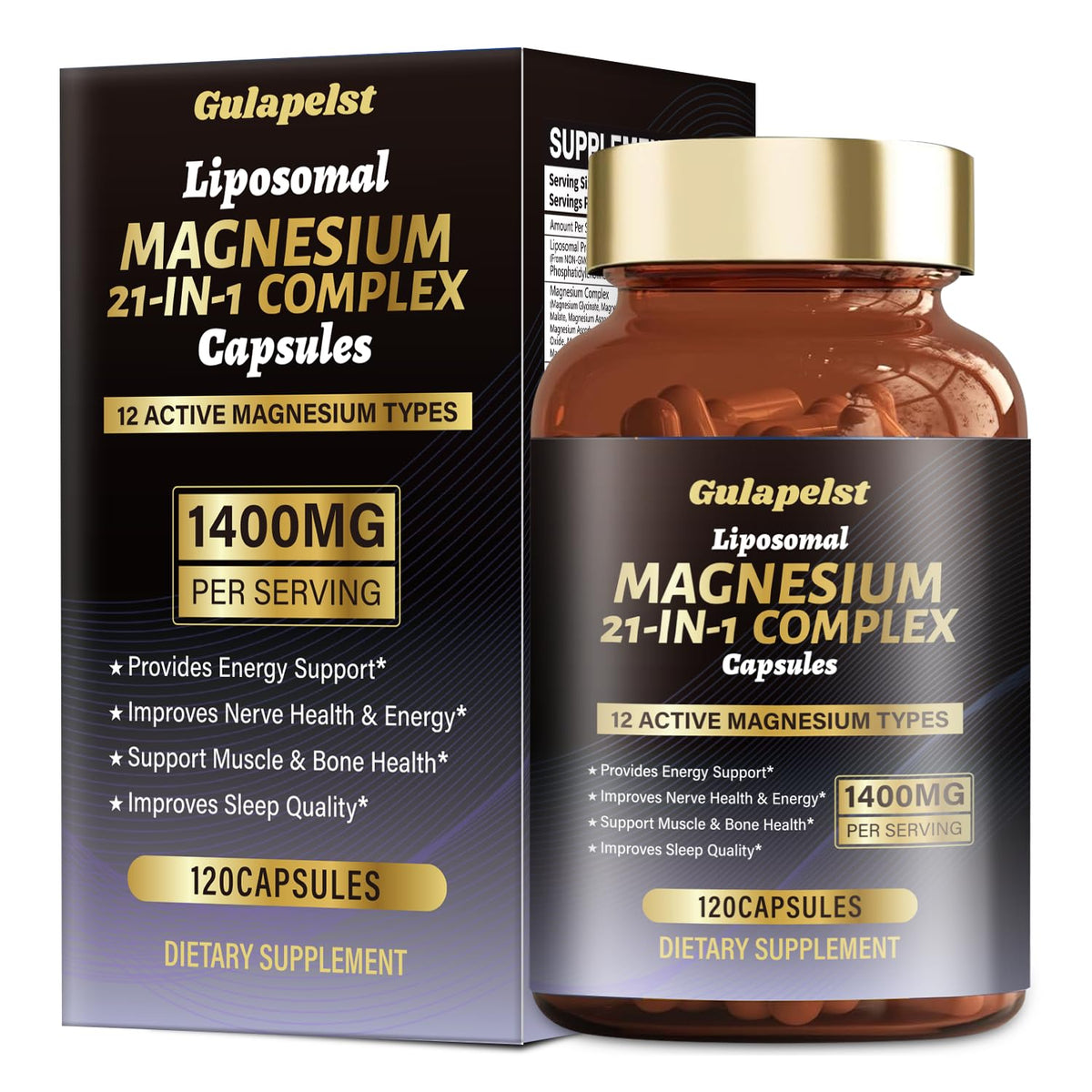 Gulapelst Magnesio liposomal: cápsulas de absorción avanzada.