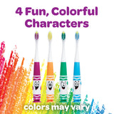 GUM Crayola Pip-Squeaks conjunto de cuatro caras y colores para cepillado divertido
