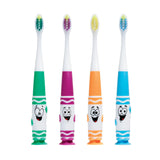GUM Crayola Pip-Squeaks niños cepillando con mango ergonómico