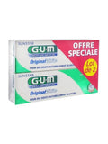 Pasta dental GUM Original White 2x75ml, blanquea de forma suave y protege encías.