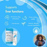 GUNA Liver Plus: pellets visibles para apoyo natural del hígado
