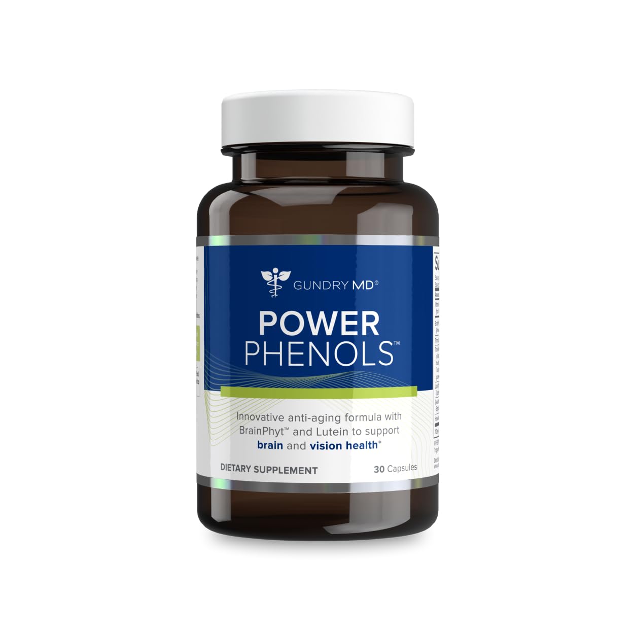 Gundry MD Power Phenols cápsula matutina para claridad mental