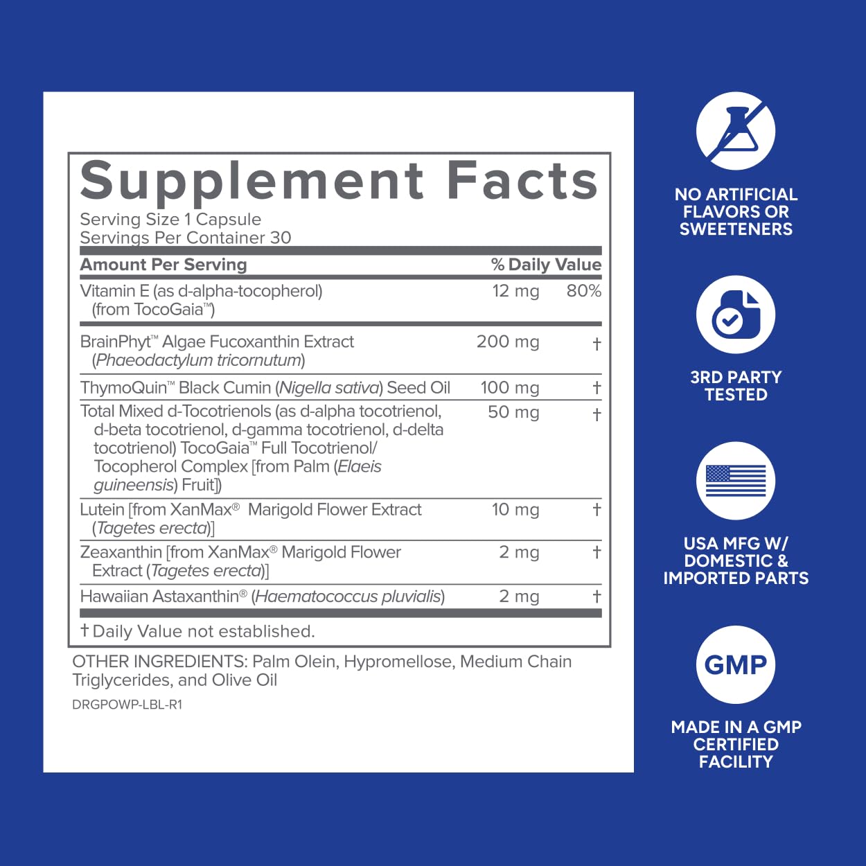 Gundry MD Power Phenols luteína y zeaxantina para salud visual