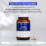 Etiqueta frontal de Gundry MD Total Restore para fácil identificación.