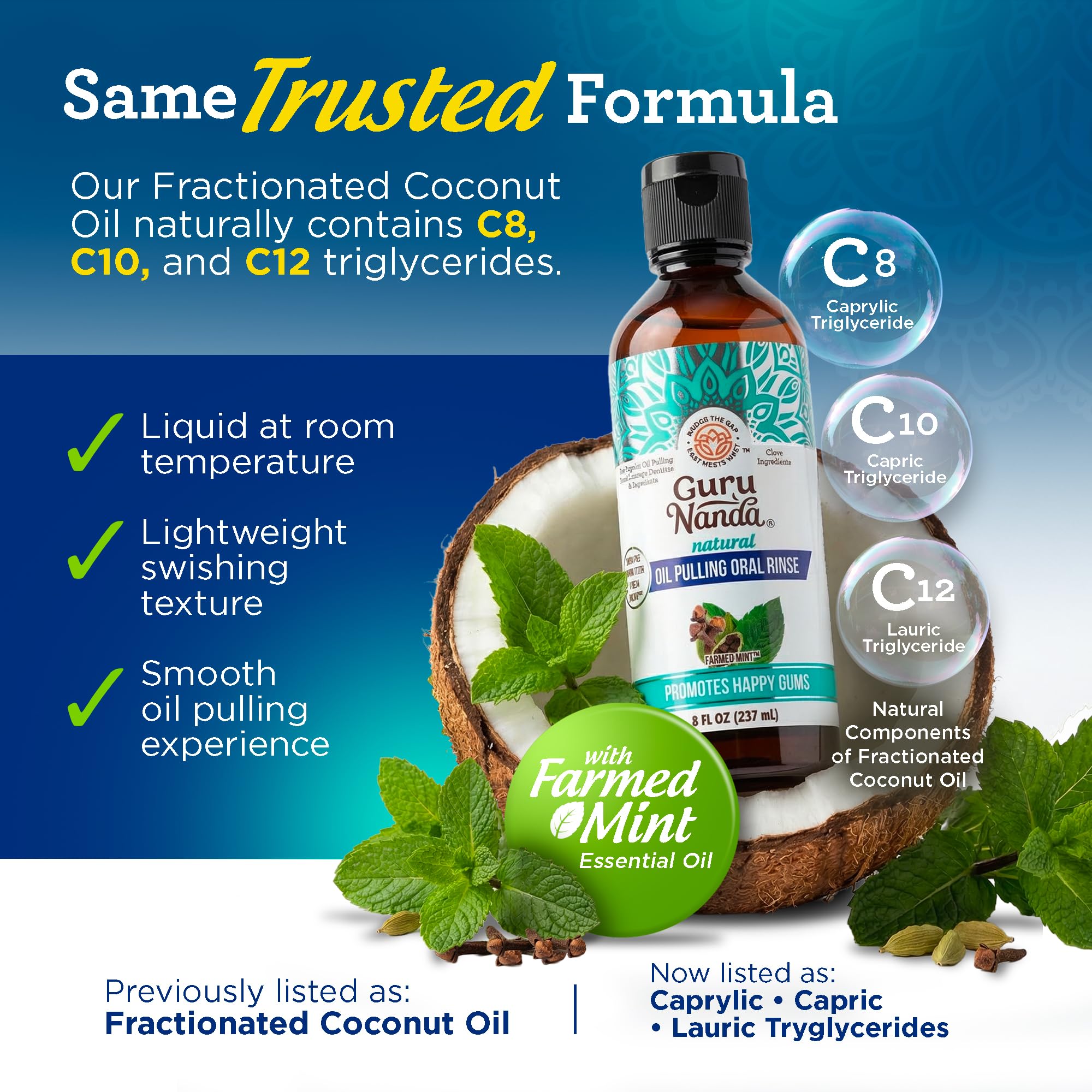 GuruNanda Aceite esencial menta: aroma intenso y sensación de limpieza.