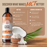 GuruNanda Aceite MCT para higiene dental, rutina diaria.