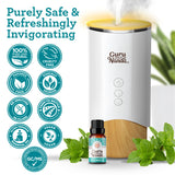 GuruNanda Aceite Esencial de Menta aporta aroma revitalizante para difusores en oficinas.