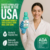 GuruNanda aceites esenciales de menta para aliento duradero.
