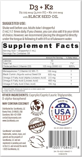 GuruNanda Aceite Semilla Negra, envase compacto, ideal para viaje