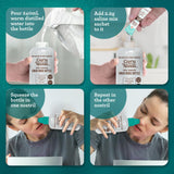 GuruNanda guía de llenado 240 ml para enjuague nasal preciso