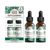 GuruNanda Gutcleanse: botella con etiqueta clara, posible apoyo a la digestión diaria.