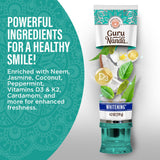 GuruNanda pasta dental blanqueado natural para sonrisa más brillante