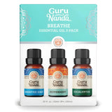 GuruNanda respiracion menta frasco: aroma vigorizante para difusor.