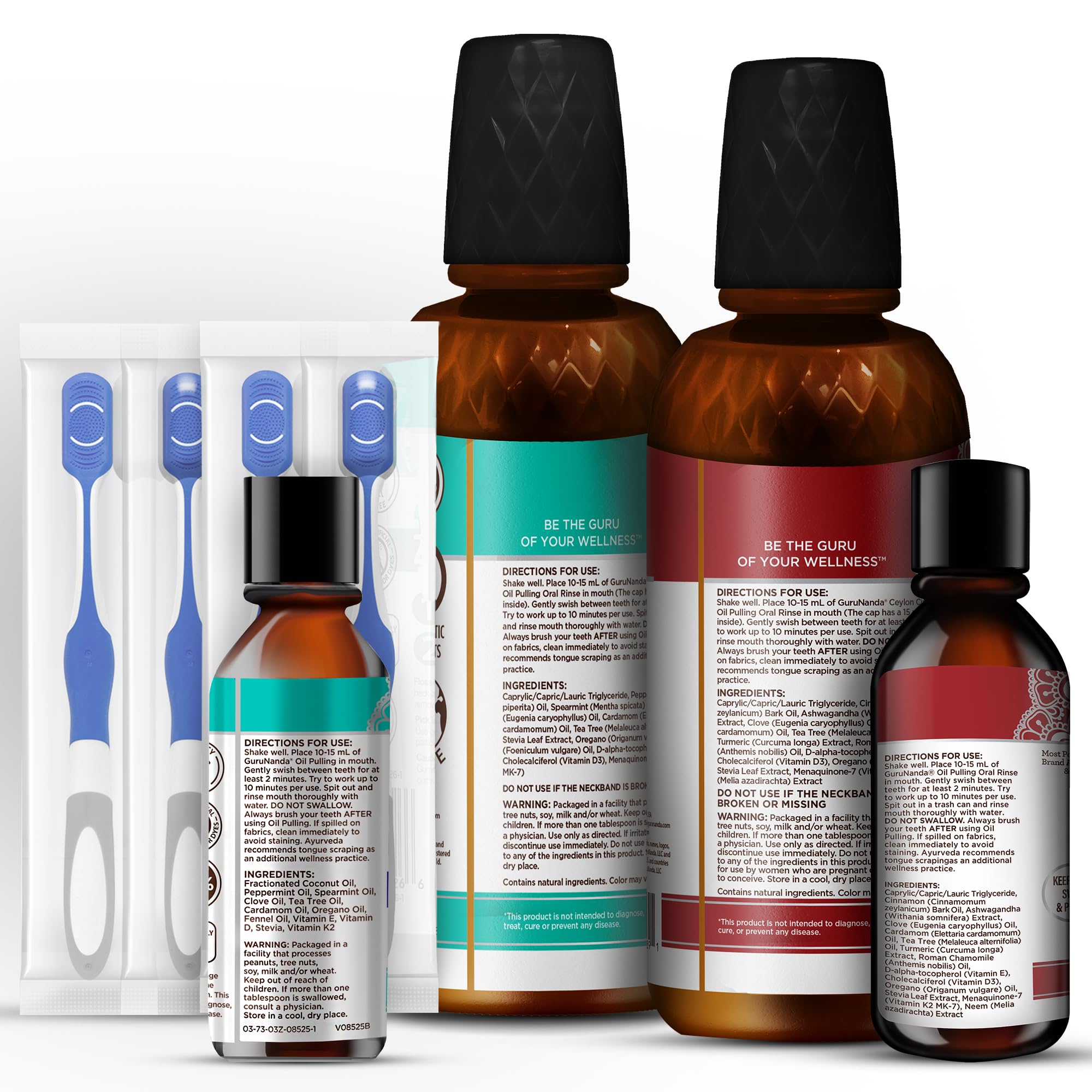 GuruNanda Ritual doble cuidado bucal con dos productos.