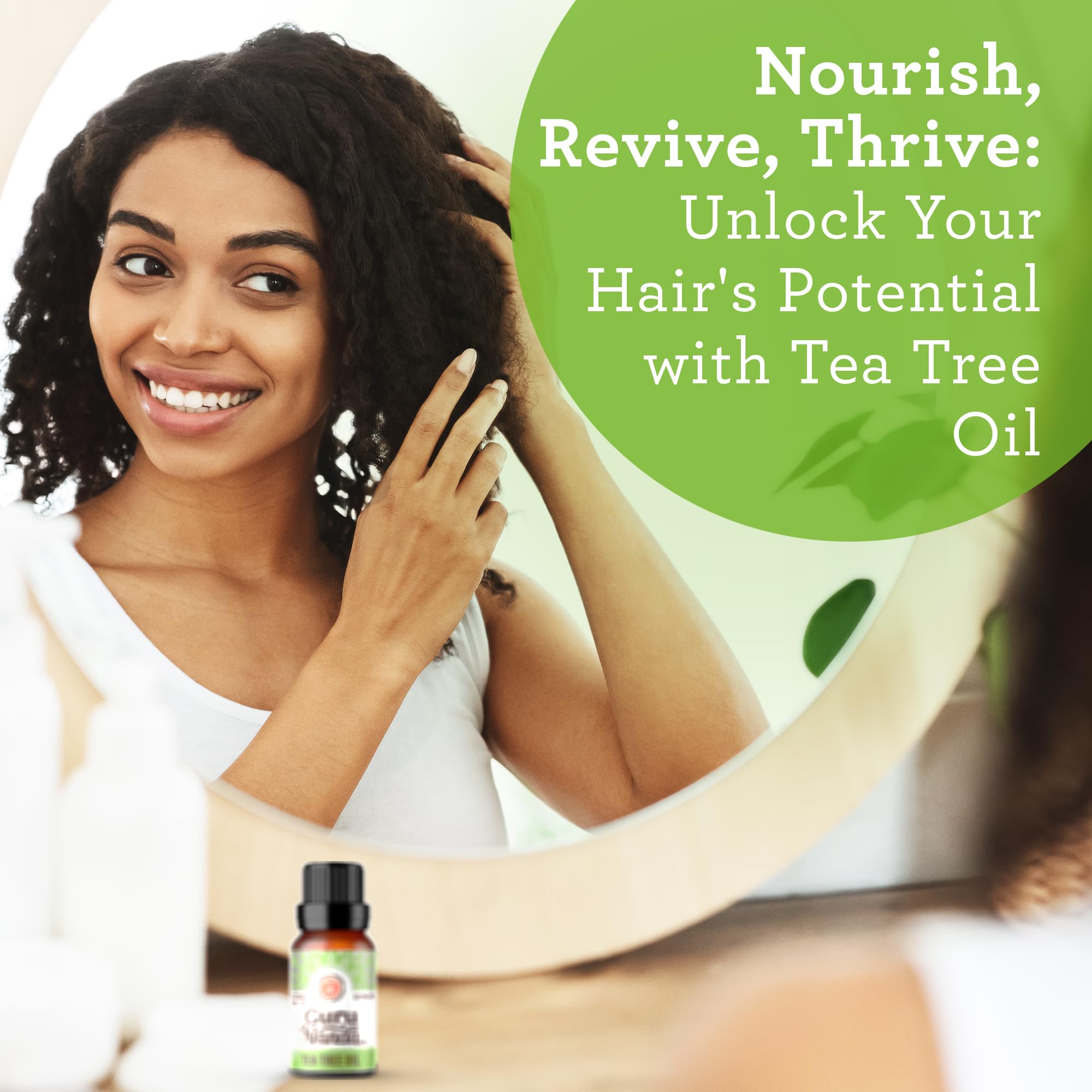 GuruNanda Tea Tree: imagen del envase ámbar que acompaña tus proyectos de bienestar.