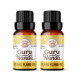 GuruNanda Ylang Ylang aceite en bote ámbar para aromaterapia y difusor
