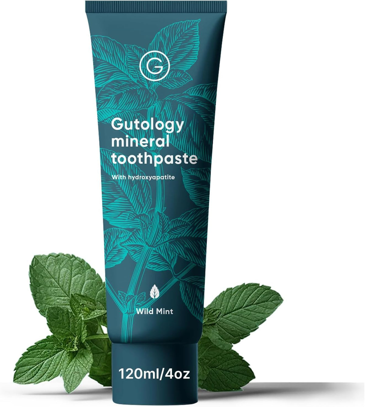 Gutology pasta dental con hidroxiapatita y probióticos, remineralización suave para dientes sensibles