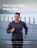 GutRx Probiotico Completo: mezcla postbioticos para entorno interno equilibrado.