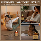 GUYHNE velas aromaterapia sandalo-rosa: spa en casa.