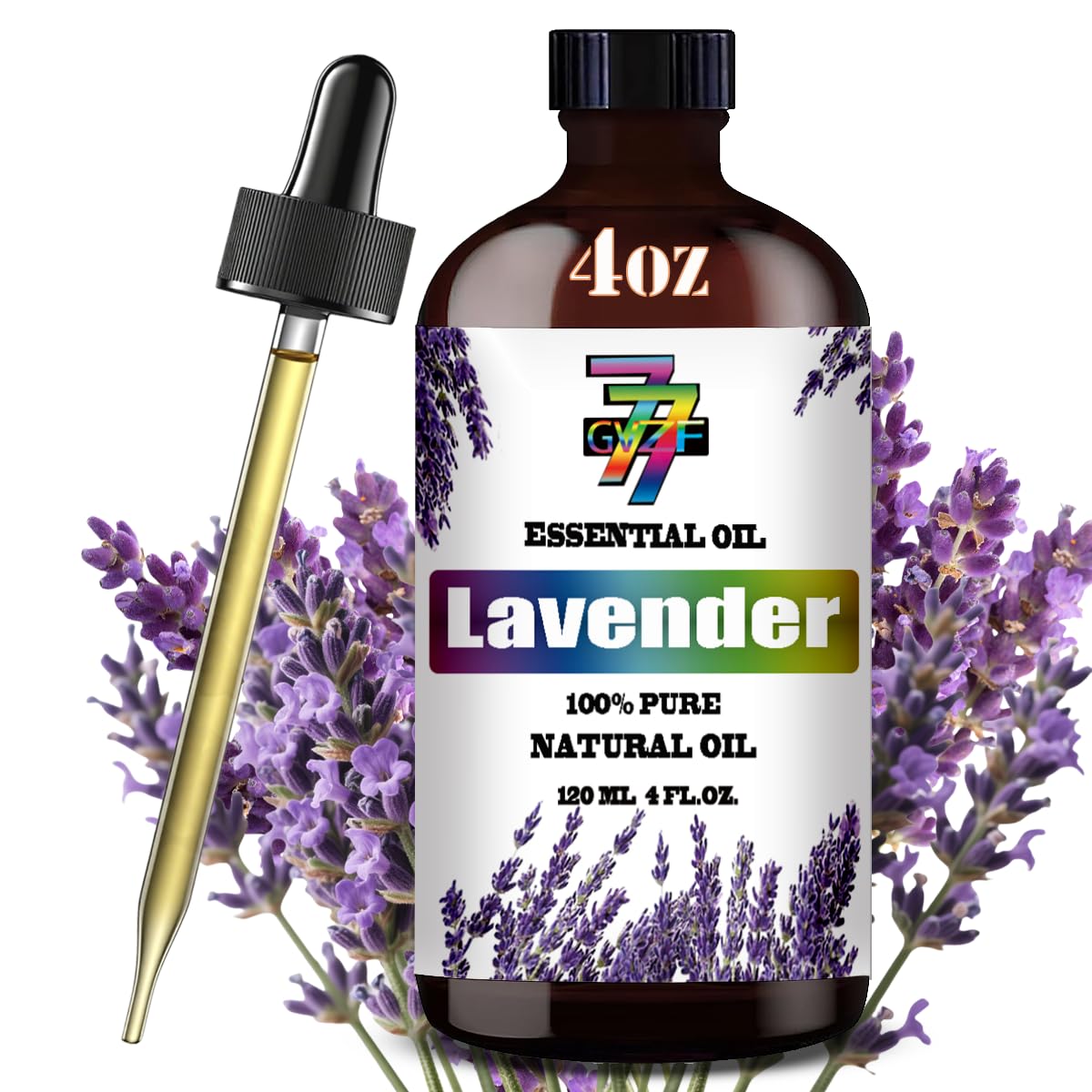 GV77ZF aceite esencial lavanda en botella de 120 ml para difusor