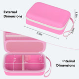 GWCASE bolsillo de malla superior para accesorios como gotas y soluciones.
