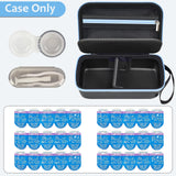 GWCASE estuche lentes con divisor removible para separar izquierda y derecha.