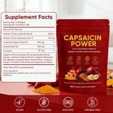 GXSAE Capsaicin Power cápsulas con cayenne para apoyo digestivo diario