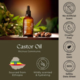 Gya Labs Aceite de ricino orgánico, uso DIY, base de belleza para mezclas