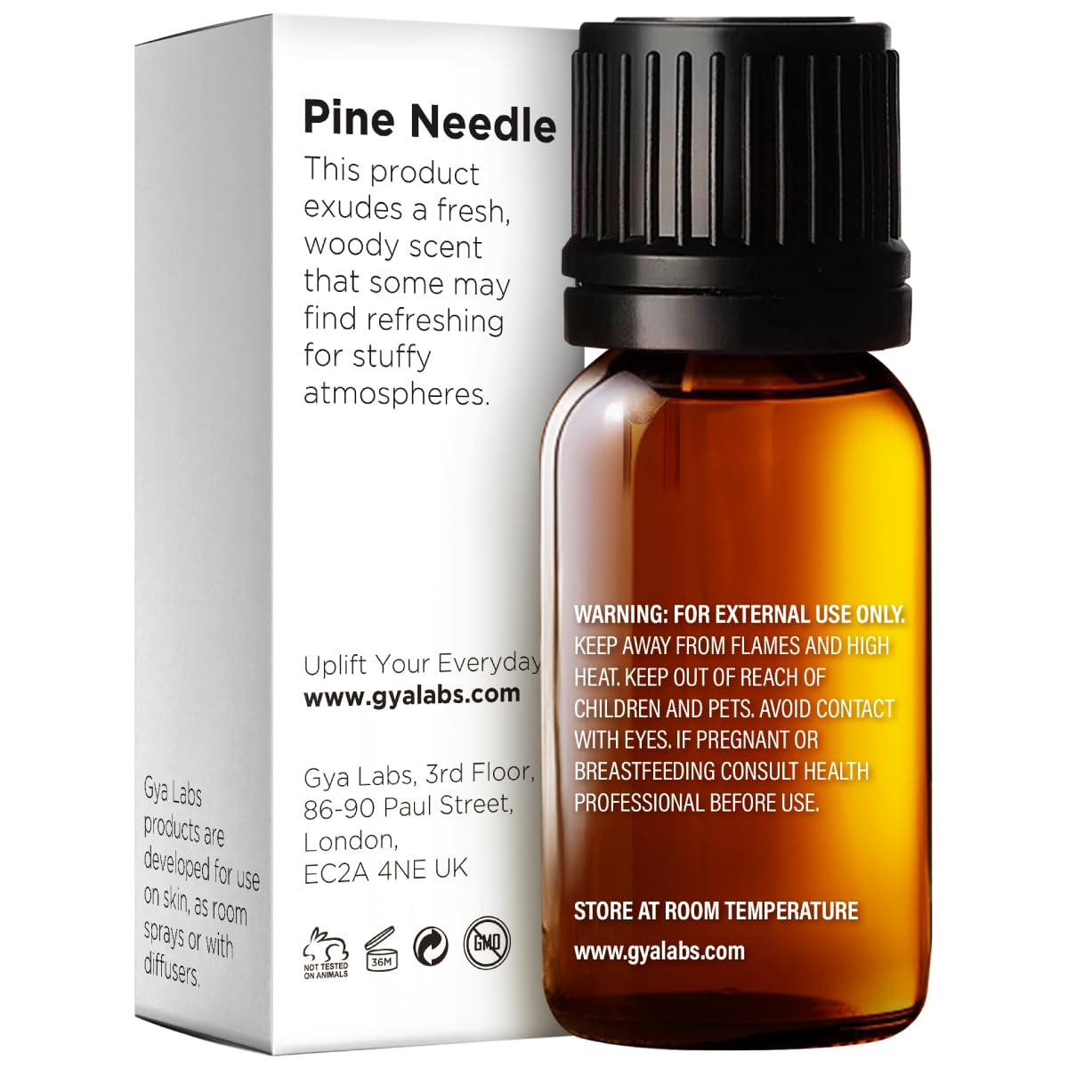 Gya Labs aceite de pino en difusor, aroma balsámico para ambiente