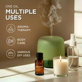 Gya Labs eucalipto para cabello y cuero cabelludo, aroma refrescante.