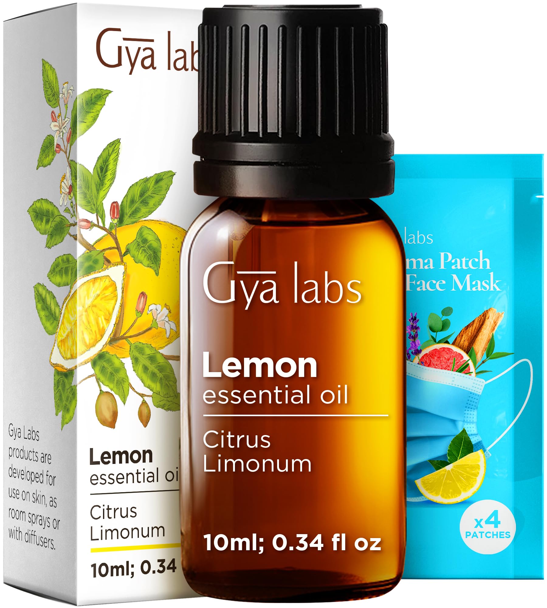 Gya Labs: aceite de limón en frasco para perfumar y hogar.