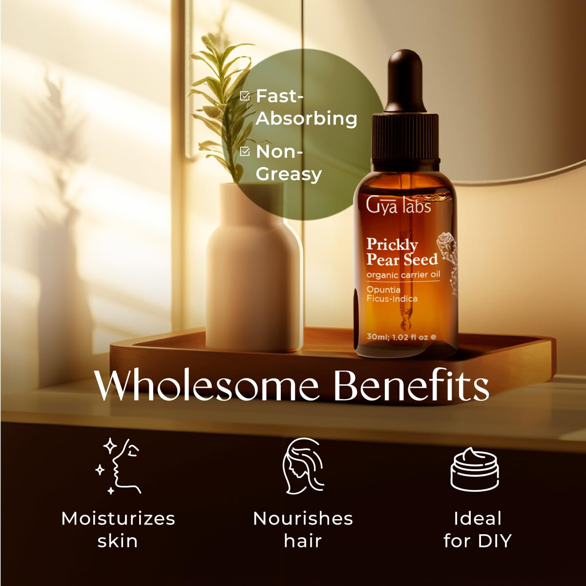 Gya Labs aceite semilla higo chumbo, mezclas caseras para cremas y aceites
