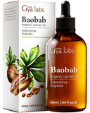 Gya Labs Baobab Aceite en botella, hidratación suave para la piel.