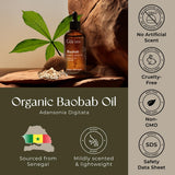 Gya Labs Baobab Aceite, prueba de parche para seguridad y calidad.