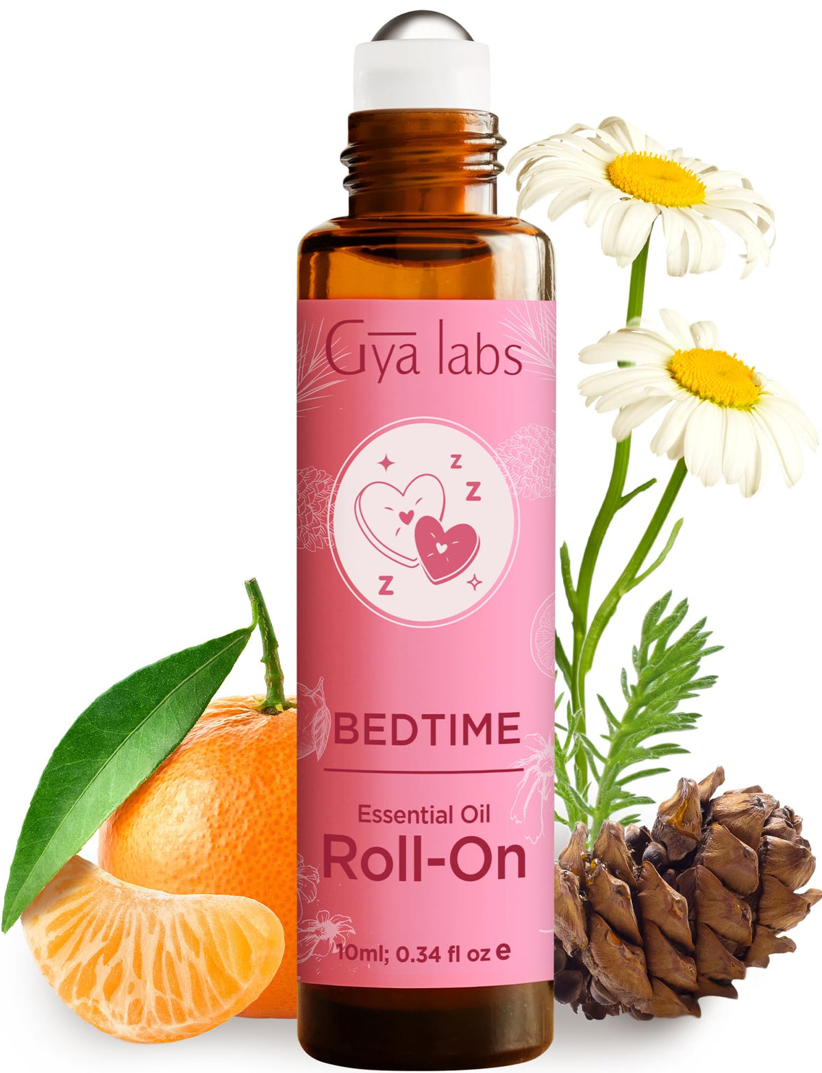 Gya Labs Bedtime Roll-On, frasco para relajar la noche y promover tranquilidad.