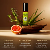 Gya Labs Brain Booster aplicador rodillo para aromaterapia y claridad mental.