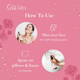 Gya Labs hidrolato geranio rosa, cuidado corporal ligero para después de la ducha.