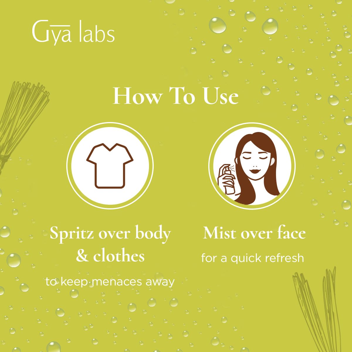 Gya Labs Lemongrass Hydrosol, opción ecológica para ambientes serenos sin aditivos sintéticos.