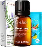 Gya Labs Romero Aceite Esencial en botella vertida para aromaterapia suave.