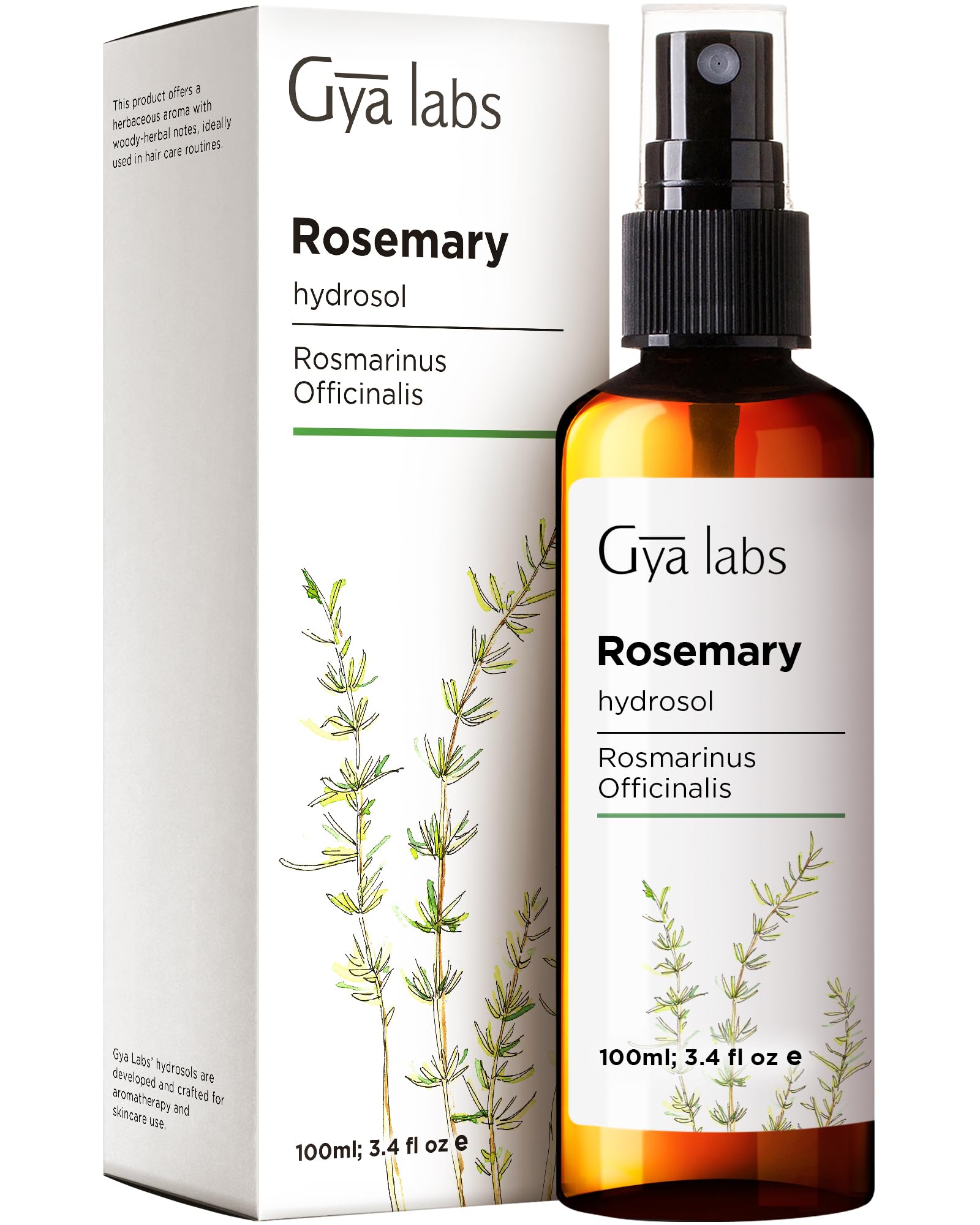 Bruma facial de Gya Labs con hidrosol de romero hidrata y refresca la piel