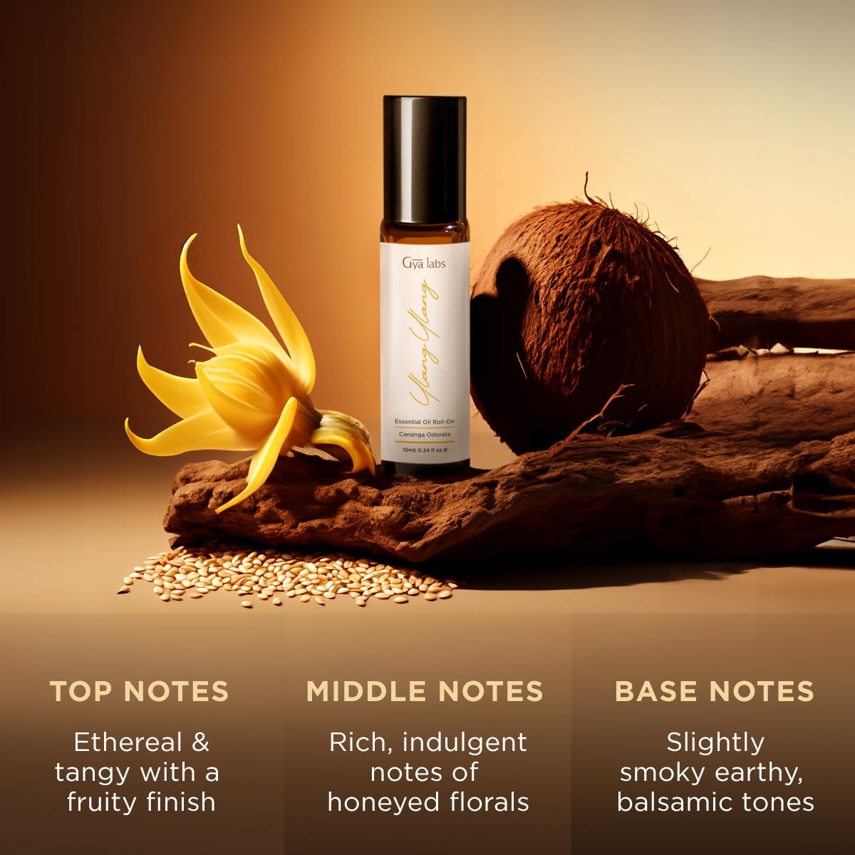 Gya Labs Ylang Ylang rodillo aplicador puntos de pulso para aroma rápido