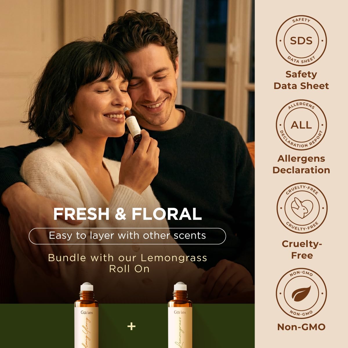 Gya Labs Ylang Ylang rodillo aplicador regalo cuidado personal