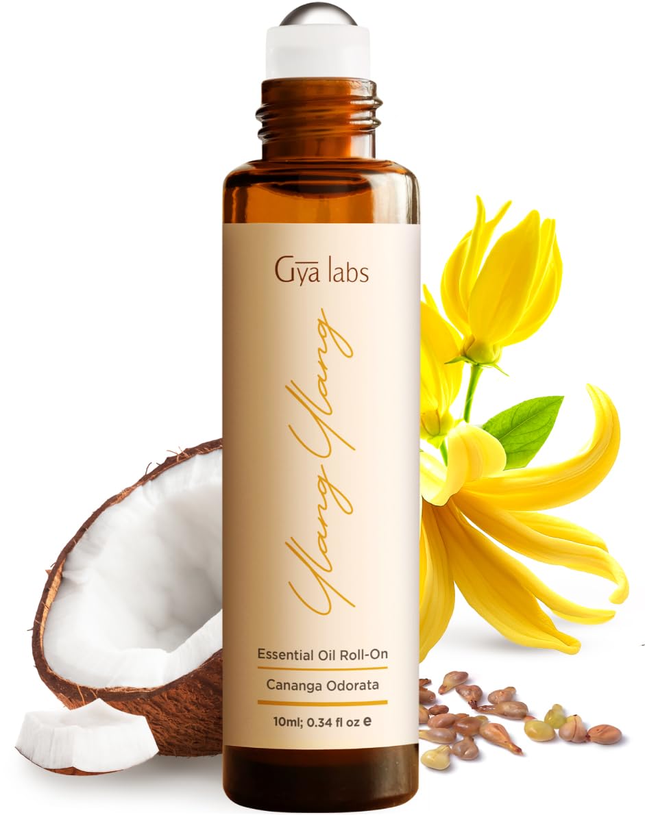 Gya Labs Ylang Ylang rodillo aplicador tamaño de viaje para aromas frescos en cualquier lugar