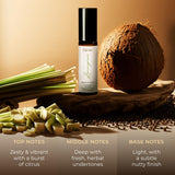 Gya Labs Lemongrass Roll-On: aplicación en puntos de pulso para energía rápida.