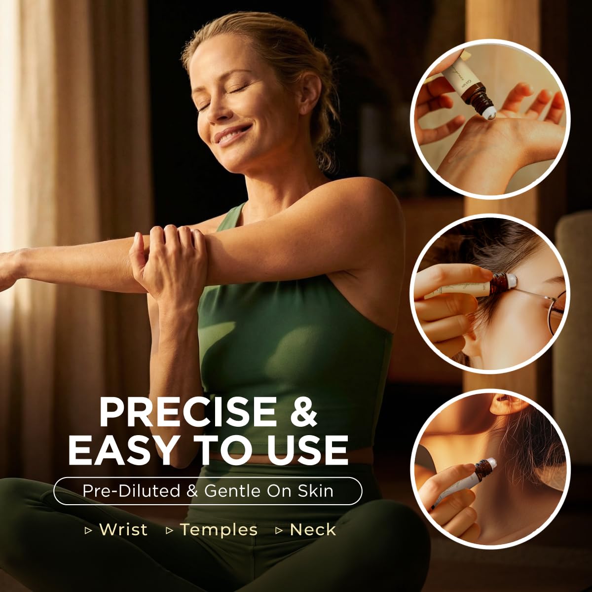 Gya Labs Lemongrass Roll-On: cuidado suave de la piel en movimiento.