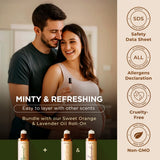 Gya Labs peppermint roll-on: envase ámbar protege la potencia y aroma duradero.