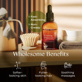 Gya Labs Aceite de Onagra: masaje corporal suave para una experiencia relajante.
